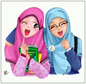 BARU! Sketsa Gambar Kartun Muslim/ah Lengkap dengan Cara Download