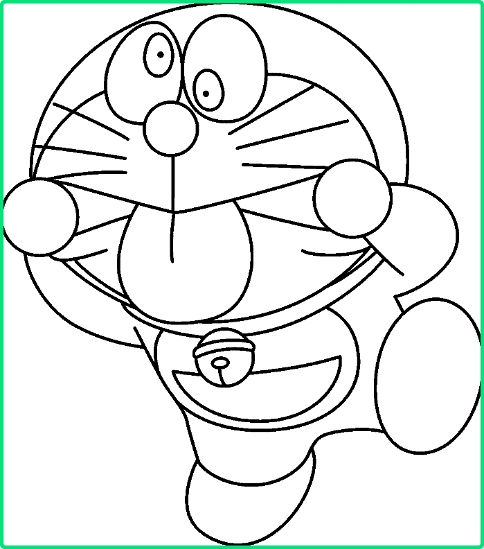 Sketsa Gambar Kartun Doraemon