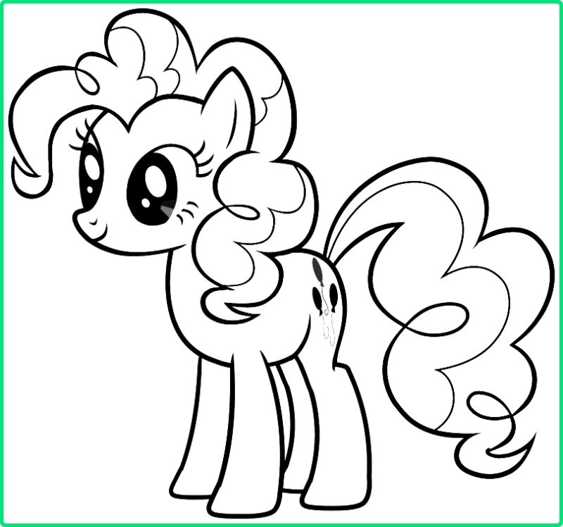 Sketsa Gambar Kartun My Little Pony