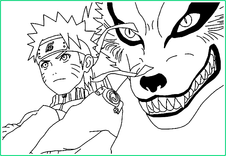 Sketsa Gambar Kartun Naruto