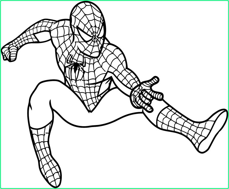 Sketsa Gambar Kartun Spiderman