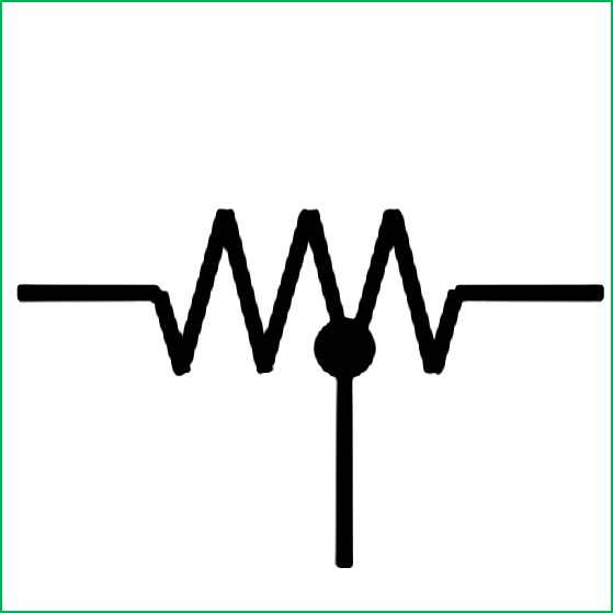 Simbol Listrik Tapped Resistor